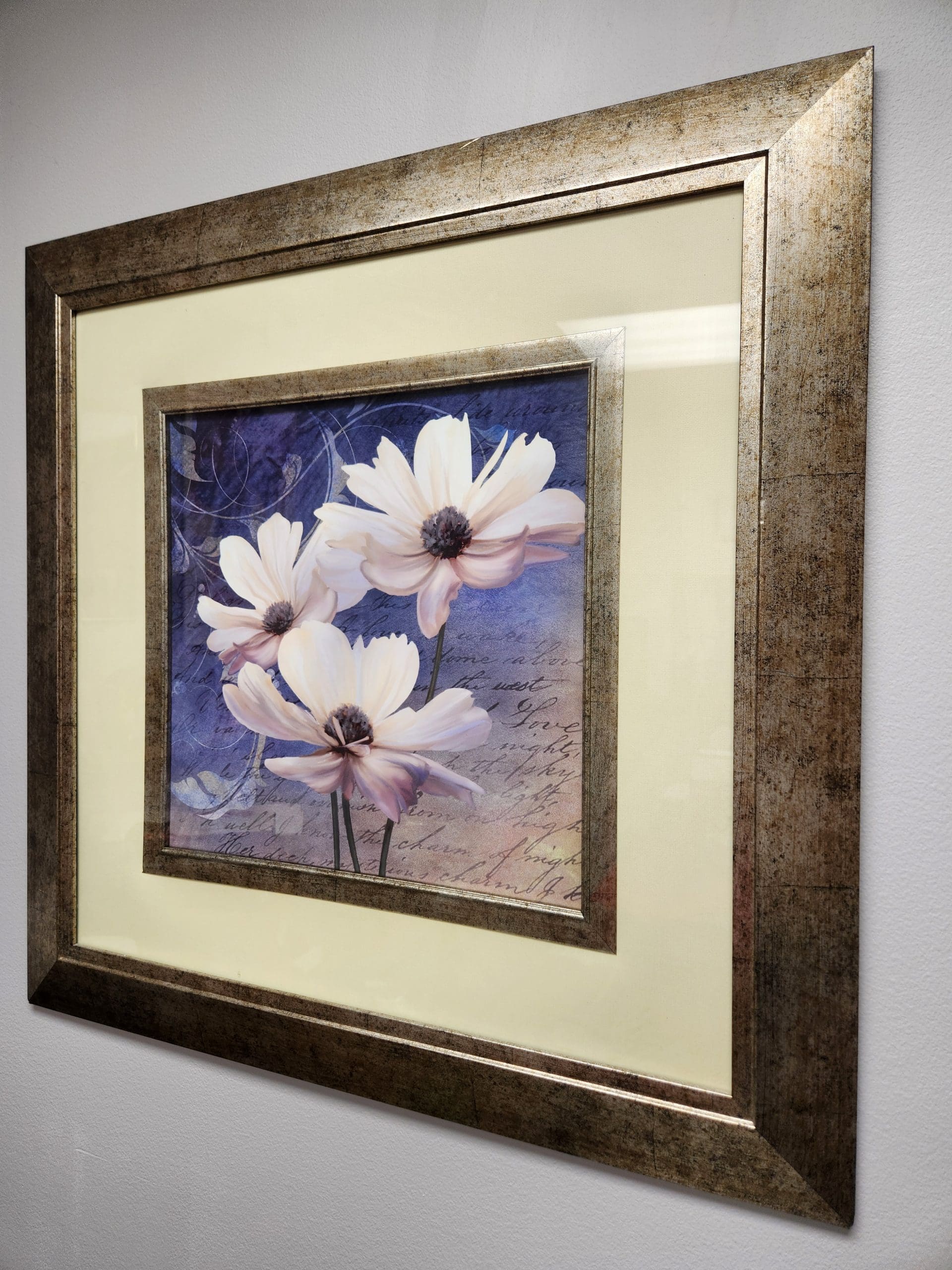 Framed art of flowers for sale