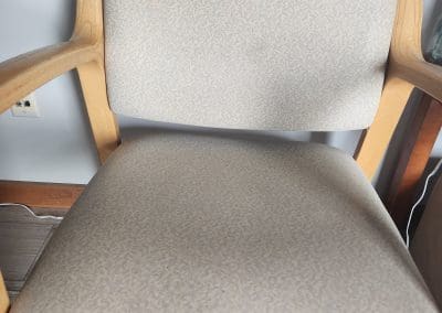 4 Beige Vinyl Upholstered Chairs for sale