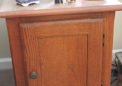 Oak Side Table with Storage for sale