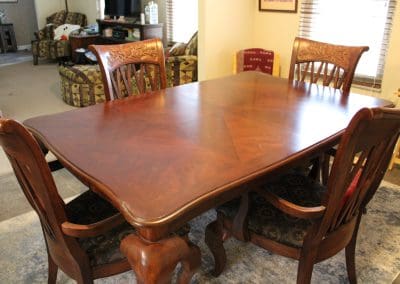 Hardwood Dining Room Table item for sale