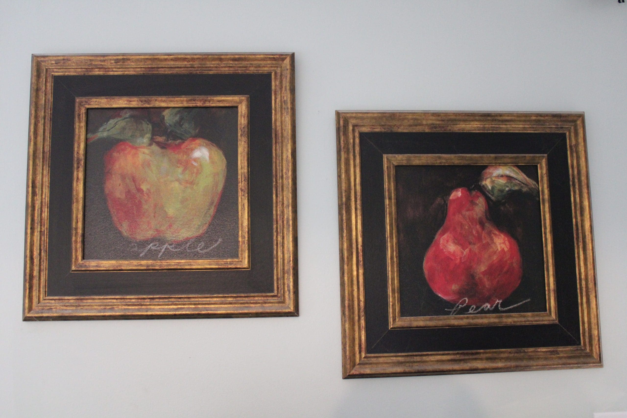 Pair of Renderings Apple and Pear for sale