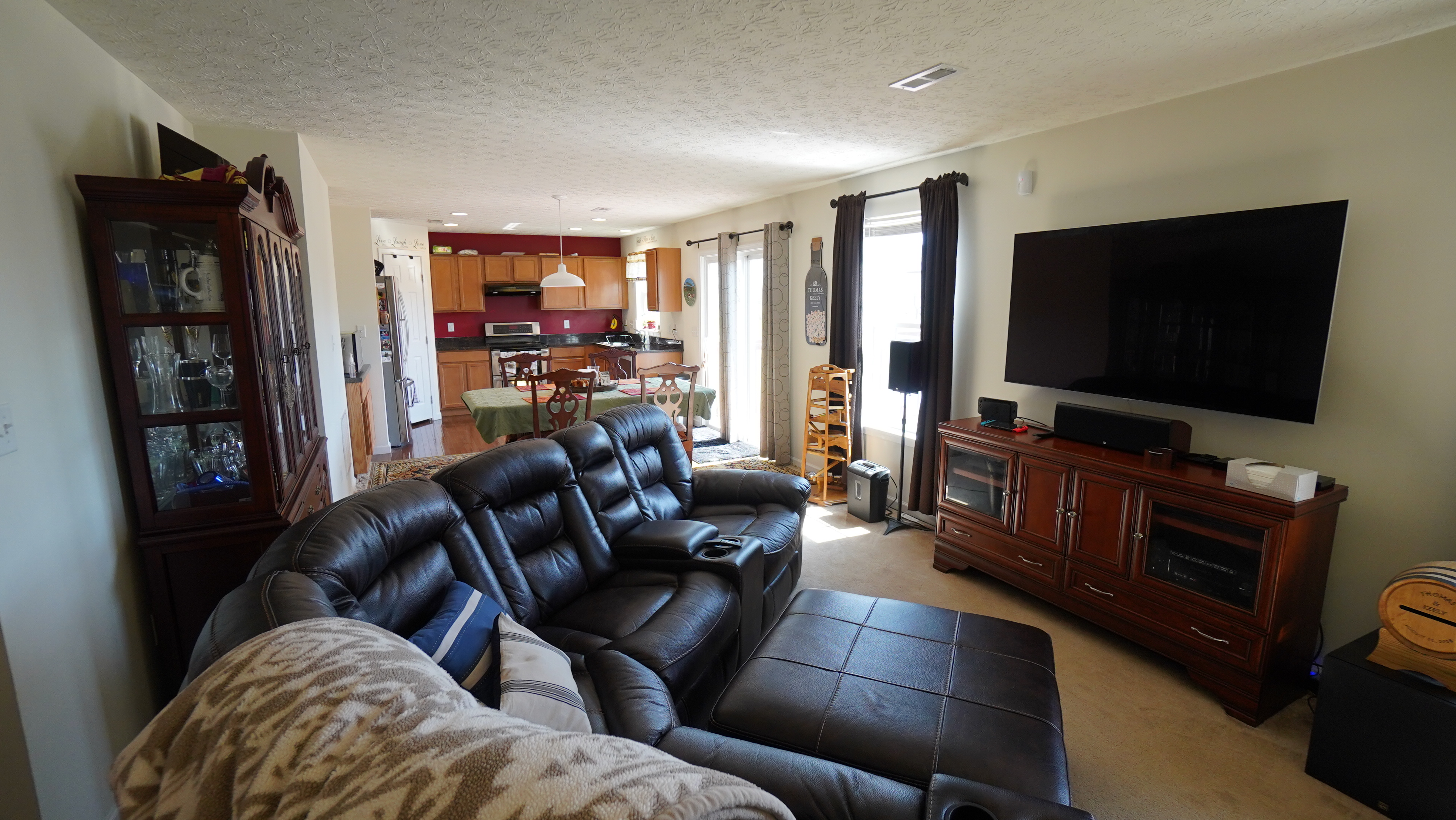 Living to Dining to Kitchen View