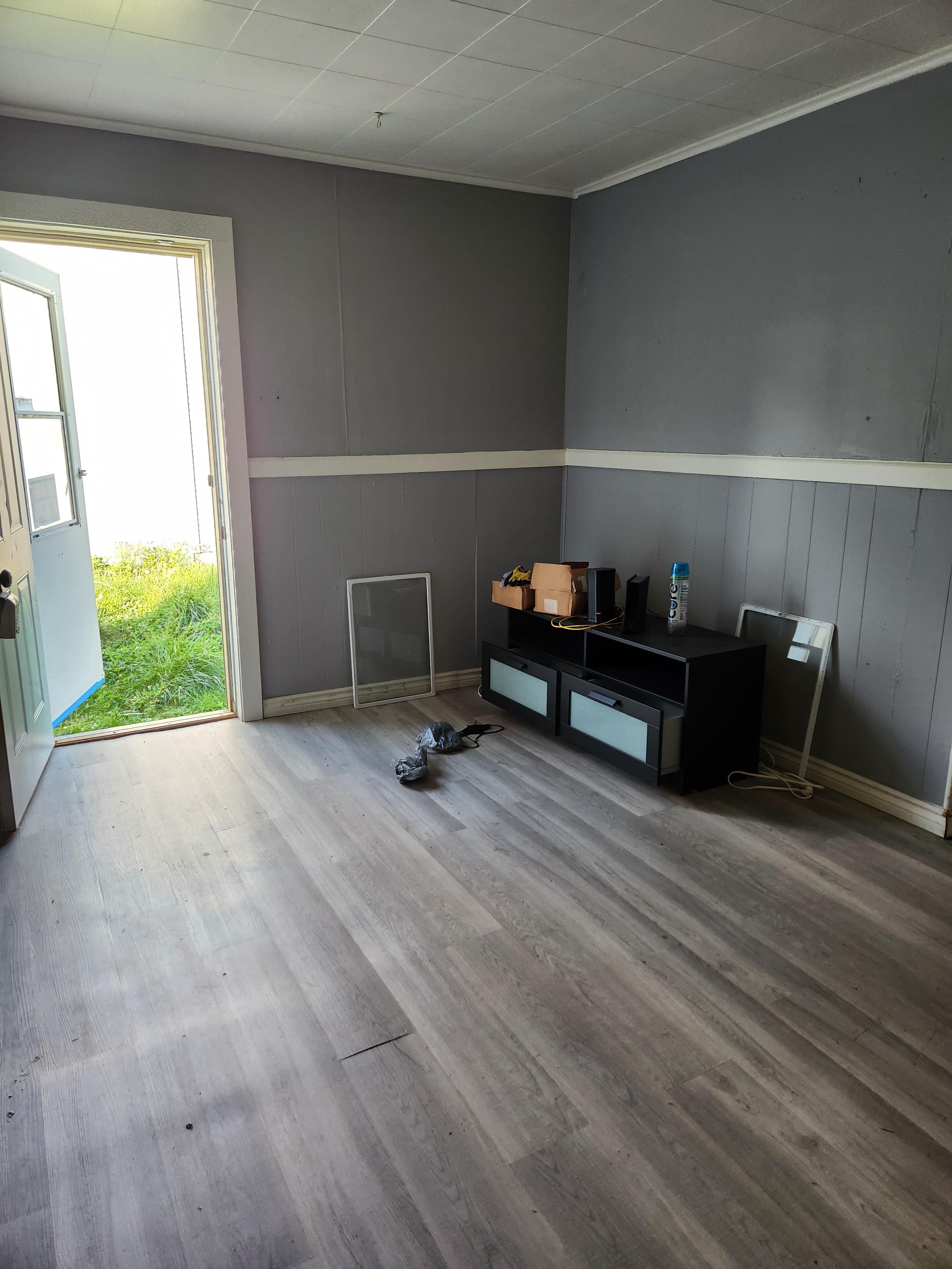 Interior Living Room view to Front Door
