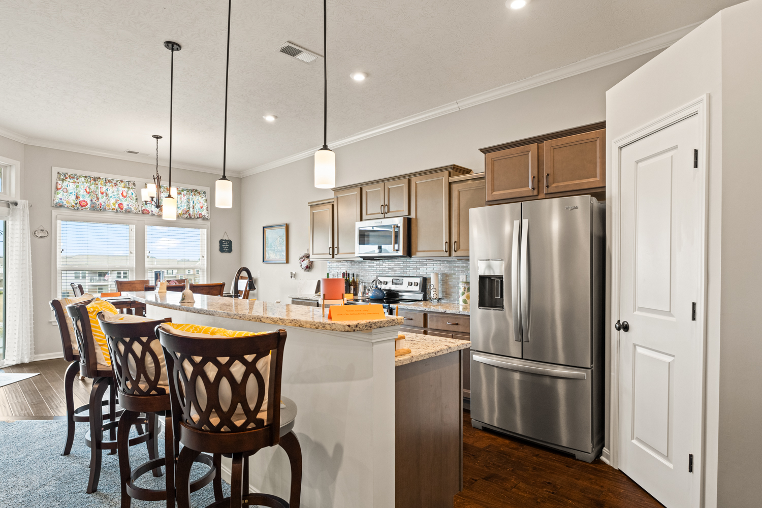 Open Kitchen with Island Seating Open Kitchen with Island Seating