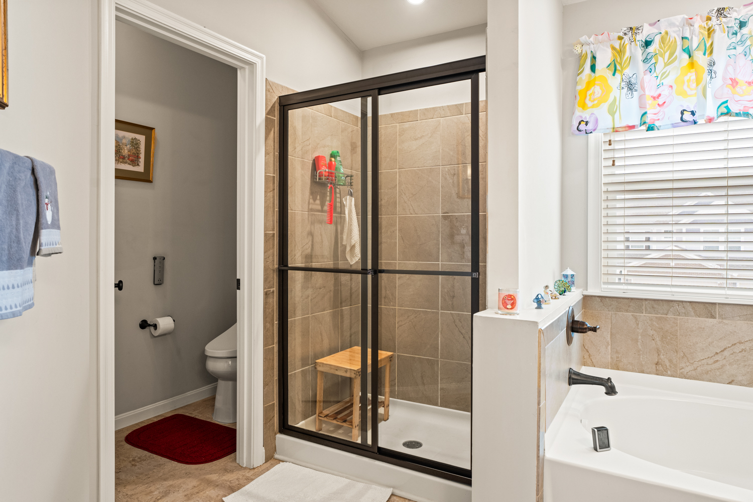 Step-In Shower and Private Toilet Step-In Shower and Private Toilet