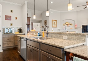 Kitchen View to Open Living